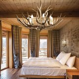 Ideal Lux zidna svetiljka chalet 2xE14/40W/230V sa rogovima | Eponuda.com