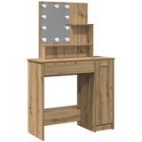  Toaletni stol s LED-om Artisan hrast 86,5x35x136 cm | shoptok.hr