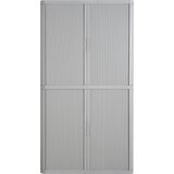 Paperflow omara z rolojem easyoffice®, 4 police, višina 2040 mm, sive / sive barve | Shoptok.si