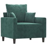  Fotelja tamnozelena 60 cm baršunasta | shoptok.hr