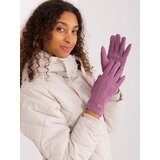 Wool Fashion Italia Gloves-AT-RK-8502A.97-purple