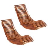  Gugalni ležalniki 2 kosa akacijev les | Shoptok.si