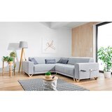 Miuform Svijetlo siva sklopiva/s prostorom za odlaganje kutna garnitura (s lijevim kutom/u obliku slova L) Classy Sophie – | shoptok.hr