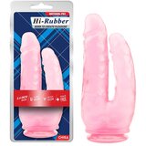 Roze dildo za duplu penetraciju 25cm
