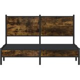  Metalni okvir kreveta bez madraca boja hrasta 140x190 cm | shoptok.hr