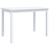 Maison Chic Jedilna miza - Kuhinjska miza - Jedilni stol bela 114x71x75 cm trden les kavčukovca, (21714941) Cene