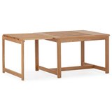 MOME Stolić za kavu od punog hrasta u prirodnoj boji 60x70 cm Unai – Cijene