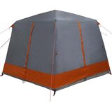 Šator za 5 osoba s krovom Siva i narančasta 333 x 317 x 194 cm | shoptok.hr