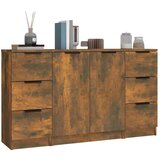  Komoda 3 kosi dimljen hrast inženirski les, (20653985) | Shoptok.si
