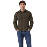 Gianni Lupo Srajce z dolgimi rokavi COLLO GRANDE GL8007HD-F26 Zelena Cene