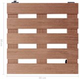 Kolica za biljke 4 kom smeđa 30 x 30 x 7,5 cm WPC | Eponuda.ba