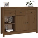  Komoda smeđa boja meda 100x35x74 cm od masivne borovine | Eponuda.ba