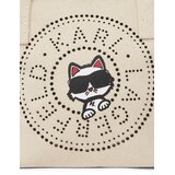 Karl Lagerfeld Ročna torbica 'Ikon' mornarska / volneno bela | Shoptok.si