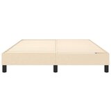  Za krevet s oprugama krem 140 x 190 cm od tkanine | shoptok.hr