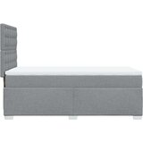 vidaXL Box spring krevet s madracem svjetlosivi 90x190 cm od tkanine | shoptok.hr