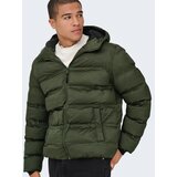 Only & Sons Zimska jakna 'ONSUNION' temno zelena | Shoptok.si