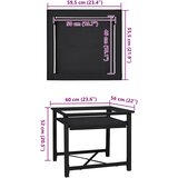  Pedestal za perilicu rublja Crna 60 x 56 x 52 cm Čelik | shoptok.hr