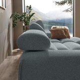 Lomoco KOTNA SEDEŽNA GARNITURA, velur modrosiva | Shoptok.si