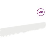  Ograda oko Travnjaka 10 pcs 103 x 15 cm Čelik Bijela | shoptok.hr