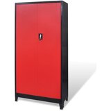  Ormar za Alat s 2 Vrata Čelični 90x40x180 cm Crno-Crveni | Eponuda.com