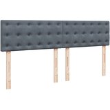  s madracem tamno sivi 160x200 cm baršun - Tamno siva 160 x 200 cm gumbi | shoptok.hr