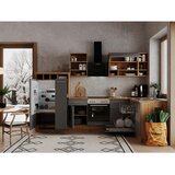 RESPEKTA Kotna Kuhinja Brez Aparatov Hilde, Siva, Barva Hrasta | Shoptok.si