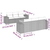  7-dijelni set vrtnih sofa od poliratana s jastucima bež | shoptok.hr