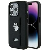 Karl Lagerfeld Originalna torbica Hardcase KLHCP14XGSACHPK za iPhone 14 Pro Max (Gripstand Saffiano choupette PIN / crna | shoptok.hr