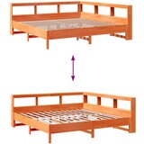  Krevet s regalom za knjige bez madraca 180x200 cm od borovine | shoptok.hr