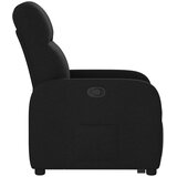  Naslonjač na podizanje od tkanine crni | shoptok.hr