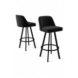 Hanah home Set barskih stolica Atex, 44x105x42 cm, 4 dijela, Crna Cijene