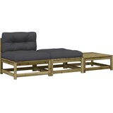  Vrtna sofa bez naslona za ruke s jastucima i tabureima | shoptok.hr