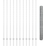  Heksagonalna ograda s stubom 25 x 1,5 m Pocinčani čelik Srebrna | Eponuda.com