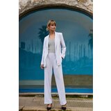 Marisse Women's Trousers L-Sp-4638 White | shoptok.hr