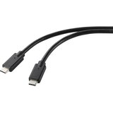 Renkforce USB polnilni kabel USB 2.0 USB-C® vtič\, USB-C® vtič 2.00 m črna TPE plašč RF-5251922, (20568294) | Shoptok.si
