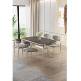 Hanah home trpezarijski set, 5 dijelova, siva | Eponuda.ba