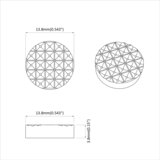  Jastučići za noge namještaja 12 pcs Crna Ø 14 x 4 mm EVA | shoptok.hr