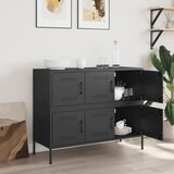  Komoda crna 100,5 x 39 x 79 cm čelik | Eponuda.com
