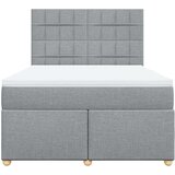  Krevet box spring s madracem svjetlosiva 160x200 cm tkanina | shoptok.hr
