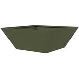  Vrtna saksija Maslinasto zelena 40 x 40 x 15 cm Čelična vrata | shoptok.hr