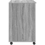  Stol s kotačićima Siva Sonoma 91 x 50 x 77 cm Konstruirano drvo | shoptok.hr