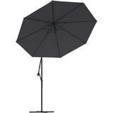  Zamjenska tkanina za konzolni suncobran 300 cm crna | shoptok.hr