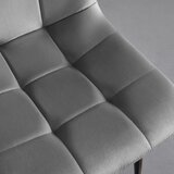Bessagi Home stol ria, siva, žamet | Shoptok.si