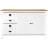  Komoda Hill bijela 130 x 40 x 80 cm od masivne borovine | Eponuda.com