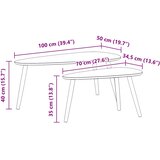  Set Stolića za Kavu 2 kom od Masivne Borovine Smeđi | shoptok.hr