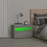  Noćni ormarić s LED svjetlima boja hrasta sonome 60x35x40 cm | shoptok.hr