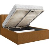 Boxxx OBLAZINJENA POSTELJA 160 cm x 200 cm , tekstil opečnato rjava | Shoptok.si