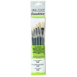 WINSOR & NEWTON Foundation Set kistova od čekinja kratke drške (6 Kom., Svinjske čekinje) | shoptok.hr