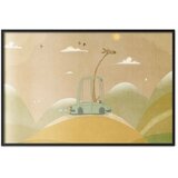  Plakat - Traveling Giraffe 30x21 Crni okvir | shoptok.hr