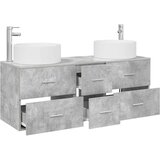  Set namještaja za kupaonicu 3 kom. Betonska siva 49,5 x 44,5 x 65,5 cm | Shoptok.si